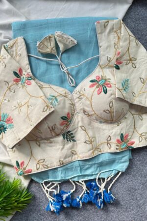 Khadi Vol 26 Khadi Cotton Saree With Stitched Blouse Below 1000 Price Rehmat Boutique