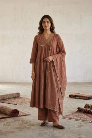 Naisha K 974 Mulmul Cotton Kurti Set With Dupatta Rehmat Boutique