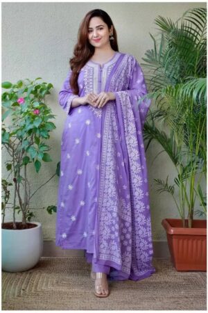 Dhruvi 442 Viscose Festive Wear Kurti Pant Set With Dupatta Rehmat Boutique