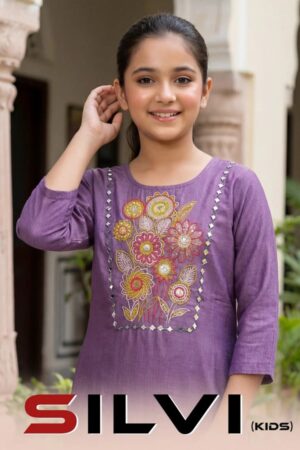 Silvi Kids Gadwal Girls Kids Wear Kurti Set Wholesale In India Rehmat Boutique