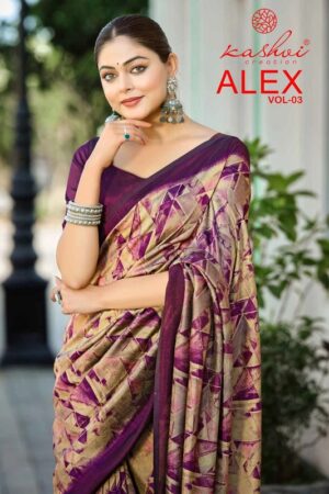 Kashvi Alex Vol 3 Printed Sarees Below 500 Wholesale Price Collection Rehmat Boutique