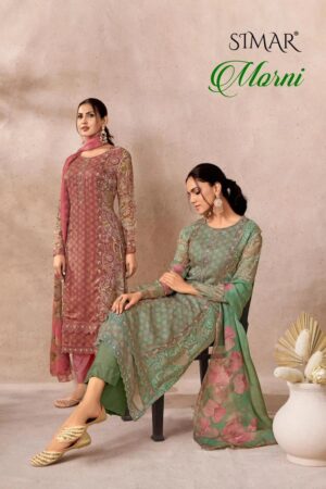 Glossy Simar Morni Lawn Cotton Designer Salwar Kameez Rehmat Boutique