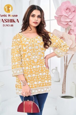 Tunic House Yashika Vol 2 Georgette Ladies Tops Collection Rehmat Boutique