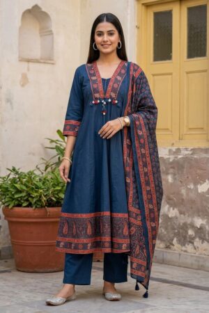 Naisha K 979 Anarkali Kurti With Bottom Dupatta Rehmat Boutique