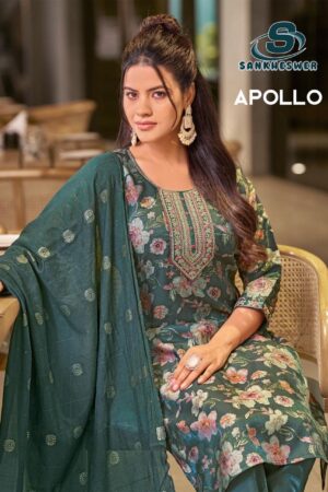 Sankheswer Apollo Vol 1 Printed kurti pant set with dupatta Rehmat Boutique