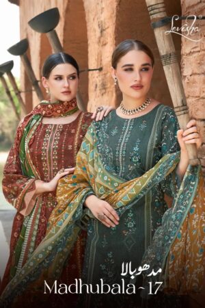Levisha Madhubala Vol 17 Lawn Cotton Dress Material Collection Rehmat Boutique