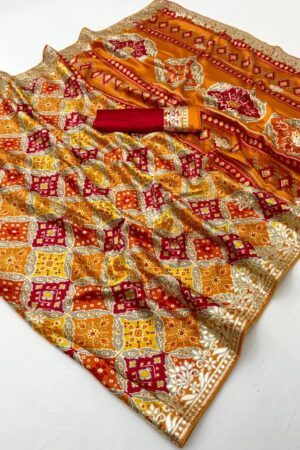 Shahi Gota Patola Vol 1 Patola Saree With Gota Patti Work Rehmat Boutique