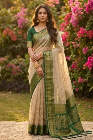 Ast Madhvi Traditional Soft Cotton Silk Saree For Women Rehmat Boutique