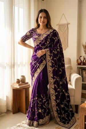 N 528 Latest Sequence And Zari Embroidery Work Saree Collection Rehmat Boutique