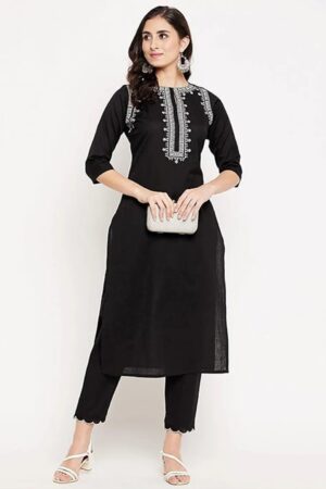 Dhruvi 453 Embroidery Kurti With Bottom Collection Rehmat Boutique