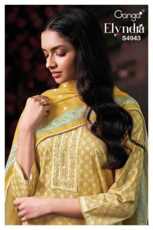 Ganga Elyndra 4943 Cotton Hand Work Salwar Kameez Rehmat Boutique