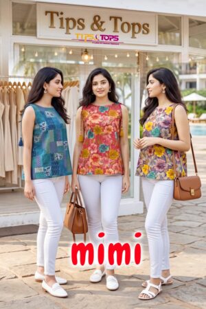 Tips And Tops Mimi Cotton Printed Short Tops Rehmat Boutique