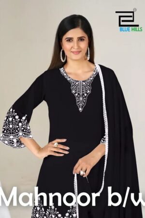 Mahnoor BW Thread Worked Kurti Pant Set With Dupatta Rehmat Boutique