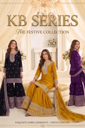 Kb Super Hit 3323 Heavy Chinon Embroidered Salwar Kameez Rehmat Boutique