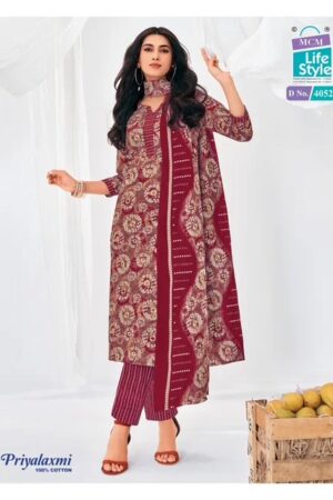 Mcm Priyalaxmi Vol 40 Cotton Printed Readymade Dress Collection Rehmat Boutique