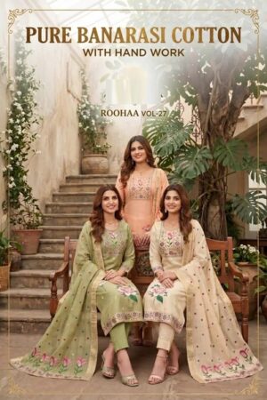 Roohaa Vol 27 Hand Worked Kurti With Bottom Dupatta Rehmat Boutique