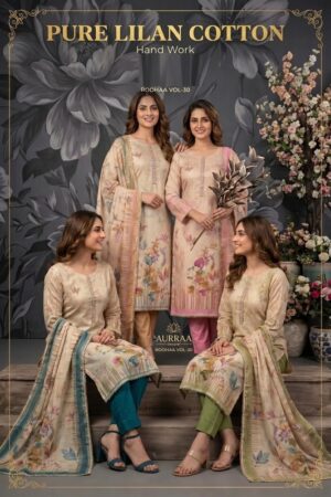 Roohaa Vol 30 Linen Printed Kurti With Bottom Dupatta Rehmat Boutique