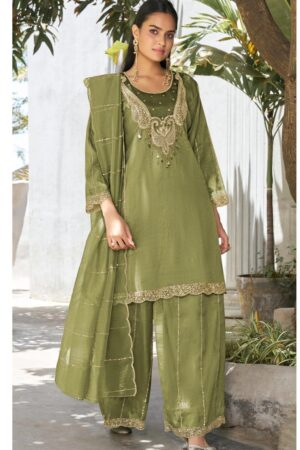 Deepsy D 3487 Salsa Silk Beads And Jardousi Work Salwar Suits Rehmat Boutique