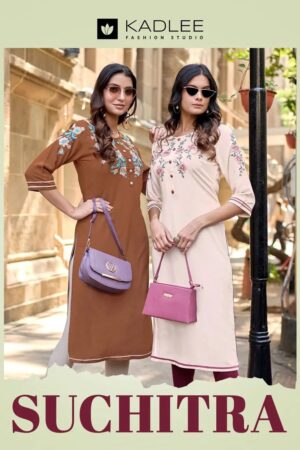 Kadlee Suchitra Thread Worked Kurti Collection Rehmat Boutique