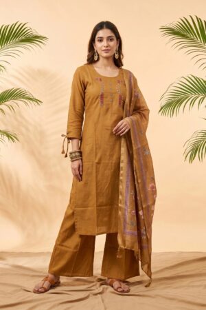 Nisha K 1022 Hand Work Kurti With Bottom Dupatta Rehmat Boutique