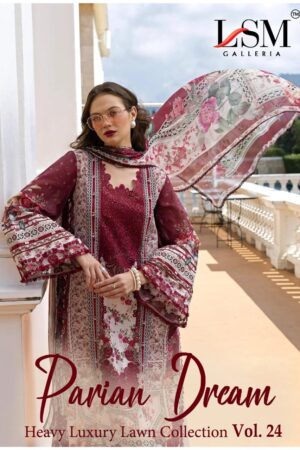 Lsm Parian Dream Vol 24 Lawn Cotton Readymade Salwar Suits Rehmat Boutique