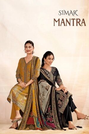 Glossy Simar Mantra Lawn Cotton Hand Work Salwar Kameez Rehmat Boutique