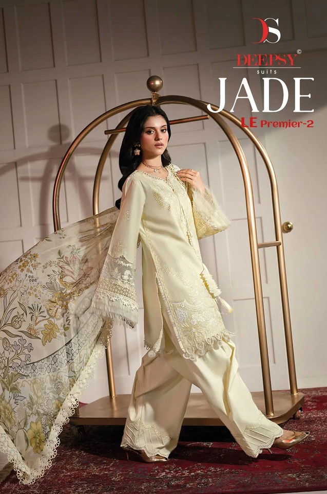 1781020303 Deepsy Jade Le Premier Vol 2 Embroidered Salwar Suits Chiffon Dupatta Rehmat Boutique Deepsy Jade Le Premier Vol 2 Embroidered Salwar Suits Chiffon Dupatta Rehmat Boutique