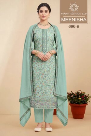 Vinay Kuleesh Meenisha Viscose Meenakari Worked Salwar Kameez Rehmat Boutique