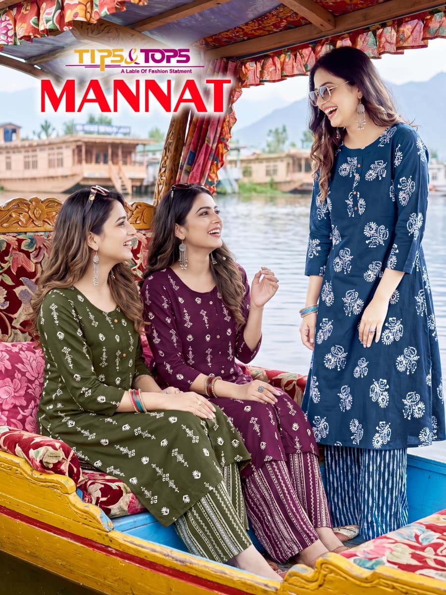 1781065413 Tips And Tops Mannat Printed Kurti With Bottom Collection Rehmat Boutique Tips And Tops Mannat Printed Kurti With Bottom Collection Rehmat Boutique