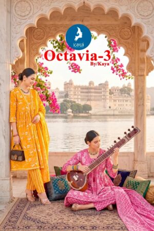Kaya Octavia Vol 3 Cotton Anarkali Kurti With Bottom Dupatta Rehmat Boutique