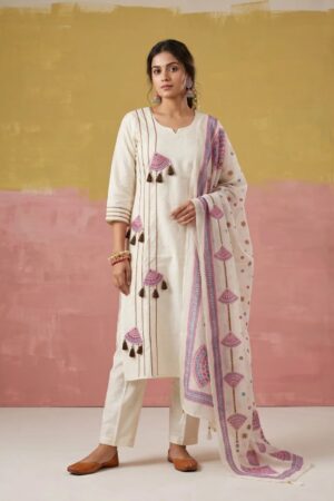 Nisha 1029 Festive Wear Cotton Kurti With Bottom Dupatta Rehmat Boutique