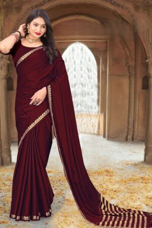 Ismol Silk Soft Mysore Silk Zari Plain Saree Collection Rehmat Boutique