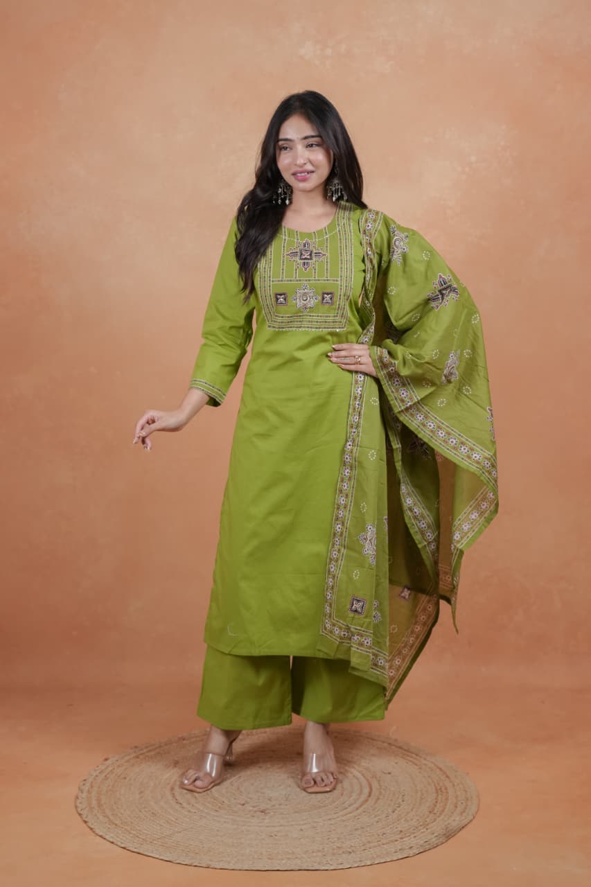 1781533242 Nisha 1045 Dhabu Cotton Kurti With Bottom Dupatta Rehmat Boutique Nisha 1045 Dhabu Cotton Kurti With Bottom Dupatta Rehmat Boutique