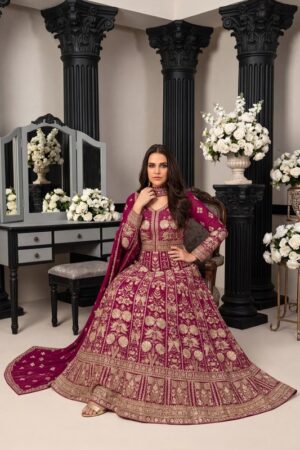 Aahira 30001 Embroidered Gown With Dupatta Rehmat Boutique