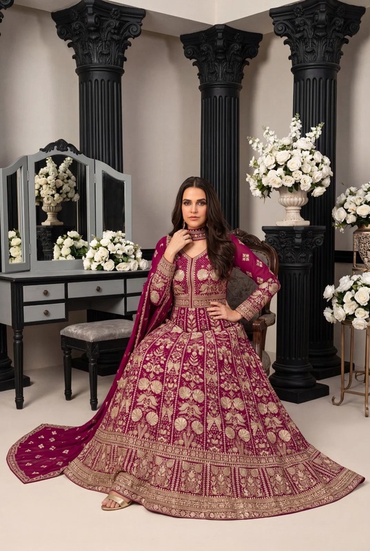 1781537346 Aahira 30001 Embroidered Gown With Dupatta Rehmat Boutique Aahira 30001 Embroidered Gown With Dupatta Rehmat Boutique