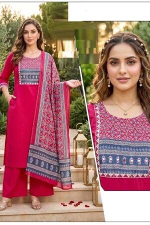 Lrc 13 Dhabu Cotton Daily Wear Kurti With Bottom Dupatta Rehmat Boutique