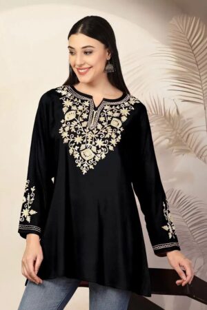 Adaa Vol 1 Embroidered Short Kurti Collection Rehmat Boutique