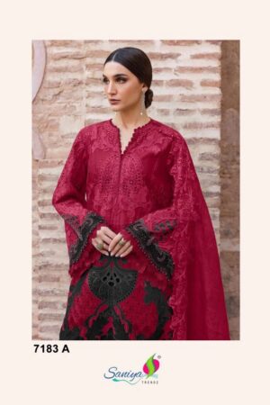 Saniya 7183 Embroidered Cotton Pakistani Salwar Kameez Rehmat Boutique