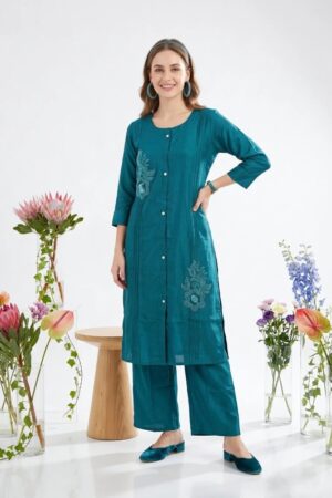 Nisha K 1044 Handworked Kurti With Bottom Collection Rehmat Boutique