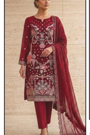 Hoor Tex 636 A To C Chiffon Pakistani Salwar Kameez Rehmat Boutique