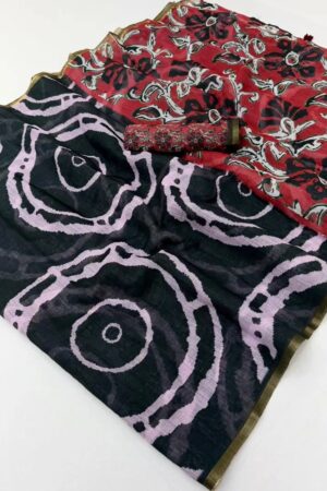 Rajyog D No 1061 To 66 Cotton Linen Saree Collection Rehmat Boutique
