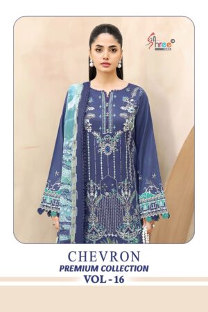 Shree Chevron Premium Collection Vol 16 Pakistani Suit Chiffon Dupatta Rehmat Boutique