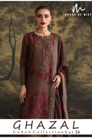 House Of Mist Ghazal Vol 24 Karachi Cotton Readymade Dress Rehmat Boutique