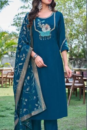 Ladies Flavour 3446 To 3348 Mul Chanderi Kurti With Bottom Dupatta Rehmat Boutique