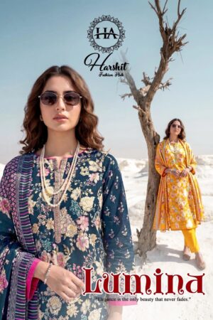 Harshit Lumina Embroidered Dress Material Collection Rehmat Boutique