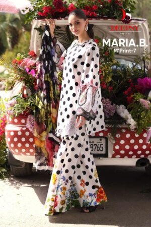 Deepsy Maria B M Print Vol 7 Embroidery Work Pakistani Salwar Suits Rehmat Boutique