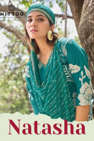 Mittoo Natasha Rayon Printed Kurti Set With Dupatta Rehmat Boutique