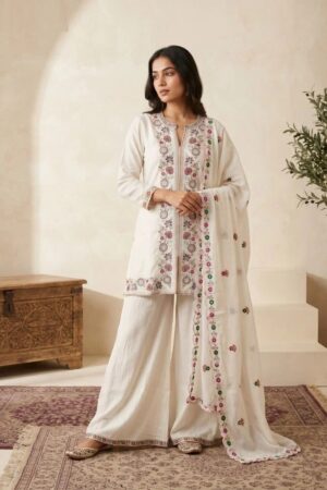 Naisha K 1067 Embroidered Kurti With Bottom Dupatta Rehmat Boutique