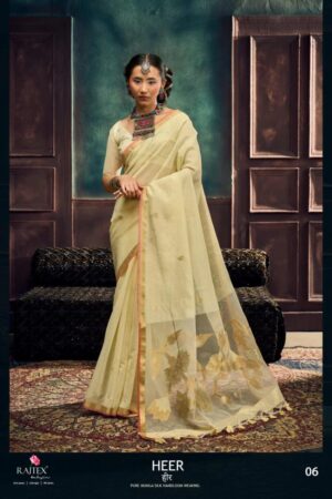 Rajtex Heer Munga Pure Silk Handloom Traditional Sarees Online Rehmat Boutique
