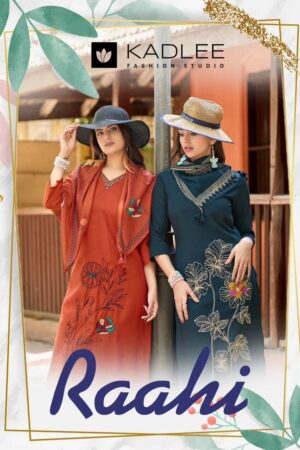 Kadlee Raahi Silk Handwork Kurti Set Dupatta Best Price Rehmat Boutique